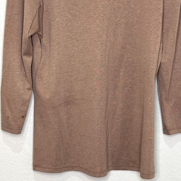 Arc'teryx Tan Mock Neck Turtleneck Top Womens Size Small Lumin Jute Heather - Picture 7 of 8